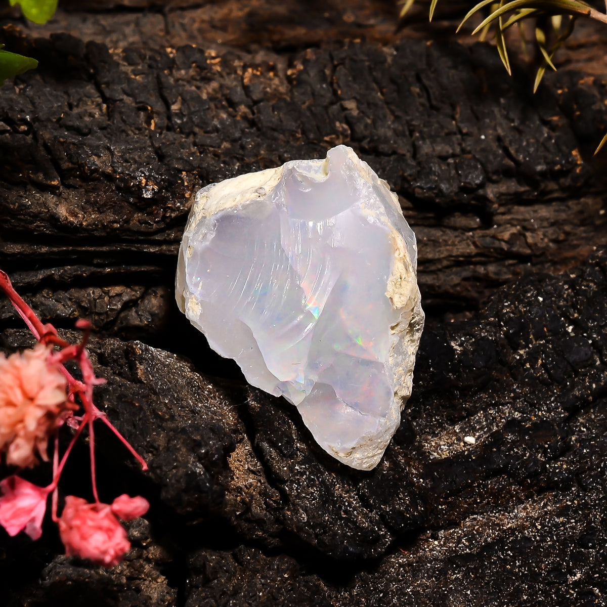 Splendid Top Grade Quality 100% Natural Welo Fire Ethiopian Opal Fancy Rough Loose Gemstone For Making Jewelry 23X18X12 MM 17.9 Cts. KR14-93 Sunkarton