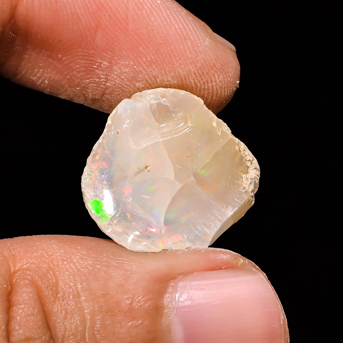 Superb Top Grade Quality 100% Natural Welo Fire Ethiopian Opal Fancy Rough Loose Gemstone For Making Jewelry 18X17X13 MM 16.1 Cts. KR14-94 Sunkarton