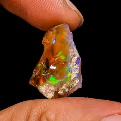 Wonderful Top Grade Quality 100% Natural Welo Fire Ethiopian Opal Fancy Rough Loose Gemstone For Making Jewelry 20X14X11 MM 9 Cts. KR15-100 Sunkarton