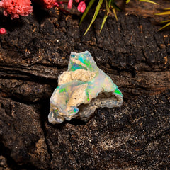 Amazing Top Grade Quality 100% Natural Welo Fire Ethiopian Opal Fancy Rough Loose Gemstone For Making Jewelry 26X16X9 MM 9.6 Cts. KR15-101 Sunkarton
