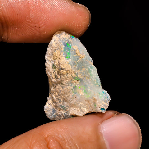 Amazing Top Grade Quality 100% Natural Welo Fire Ethiopian Opal Fancy Rough Loose Gemstone For Making Jewelry 26X16X9 MM 9.6 Cts. KR15-101 Sunkarton