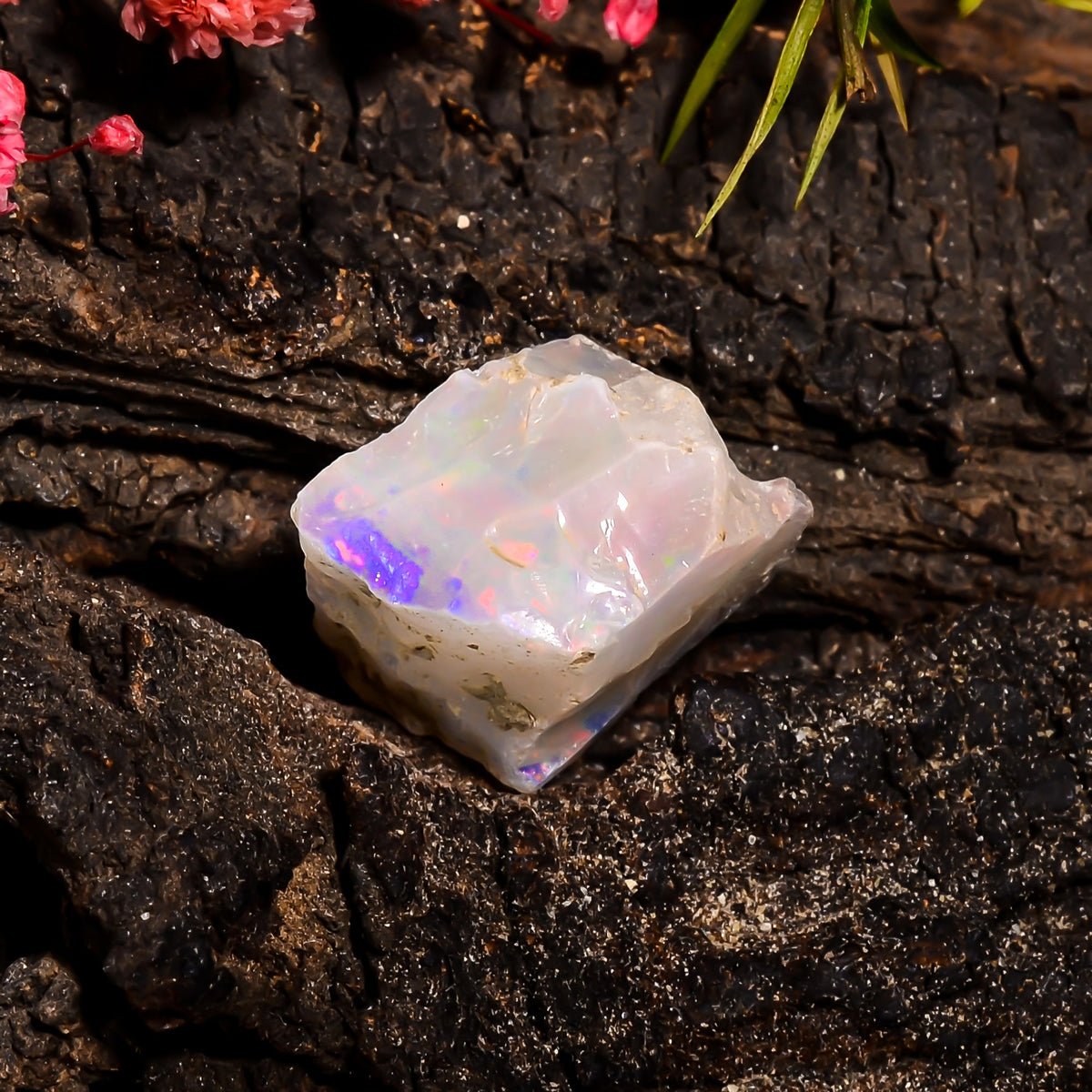 Attractive Top Grade Quality 100% Natural Welo Fire Ethiopian Opal Rough Loose Gemstone For Making Jewelry 18X14X10 MM 11.9 Cts. KR15-102 Sunkarton