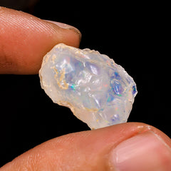 Awesome Top Grade Quality 100% Natural Welo Fire Ethiopian Opal Rough Loose Gemstone For Making Jewelry 21X15X10 MM 12.15 Cts. KR15-103 Sunkarton