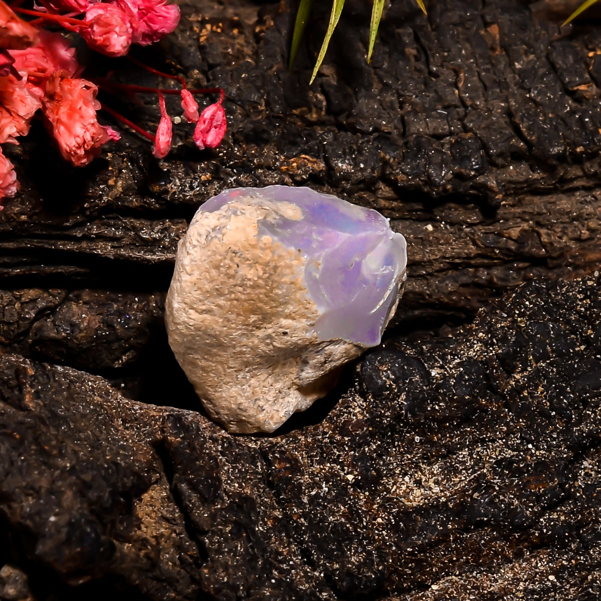 Beautiful Top Grade Quality 100% Natural Welo Fire Ethiopian Opal Rough Loose Gemstone For Making Jewelry 19X16X10 MM 8.5 Cts. KR15-104 Sunkarton