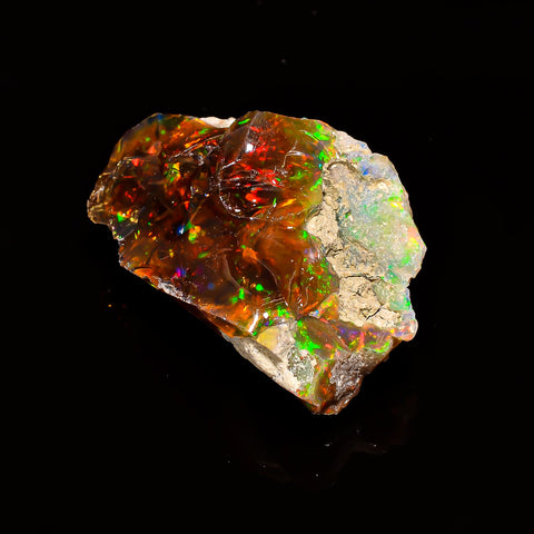 Dazzling Top Grade Quality 100% Natural Welo Fire Ethiopian Opal Rough Loose Gemstone For Making Jewelry 41X27X19 MM 79.1 Cts. KR15-106 Sunkarton
