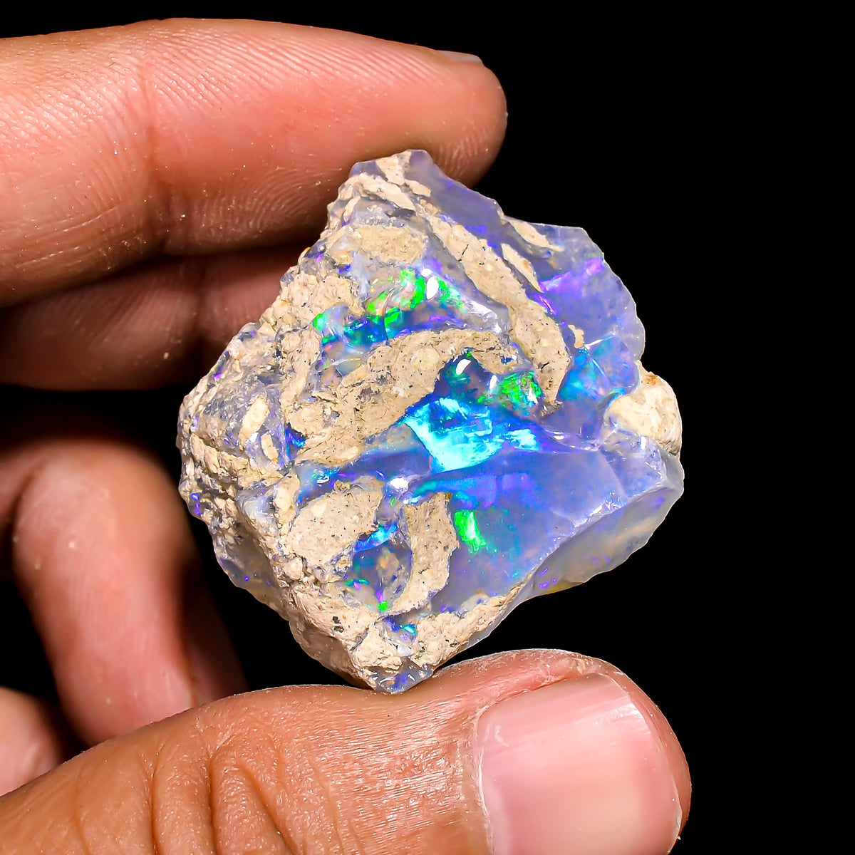 Elegant Top Grade Quality 100% Natural Welo Fire Ethiopian Opal Rough Loose Gemstone For Making Jewelry 32X26X19 MM 67.75 Cts. KR15-109 Sunkarton