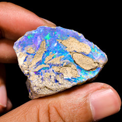 Fabulous Top Grade Quality 100% Natural Welo Fire Ethiopian Opal Rough Loose Gemstone For Making Jewelry 39X32X26 MM 91.2 Cts. KR15-110 Sunkarton