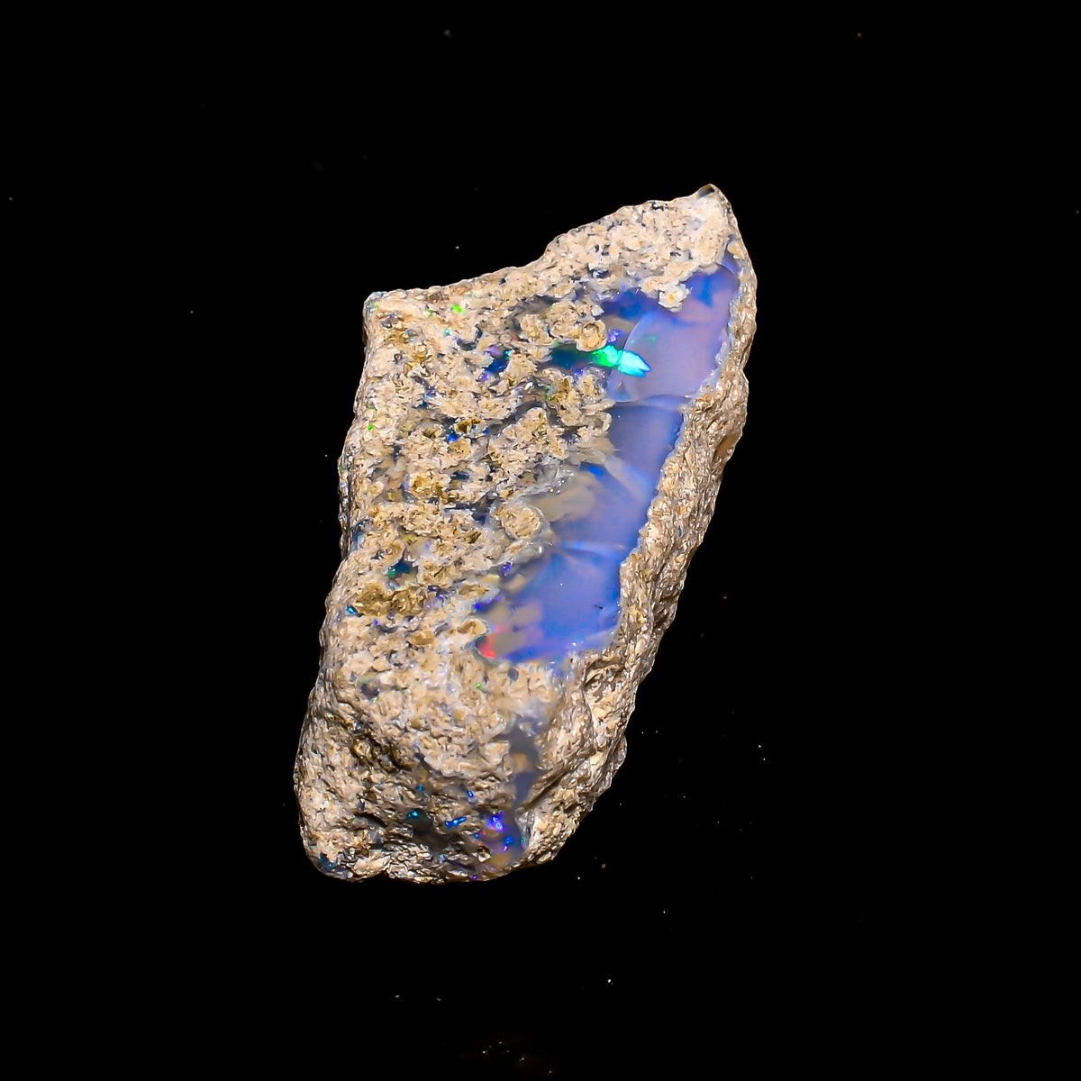 Fantastic Top Grade Quality 100% Natural Welo Fire Ethiopian Opal Rough Loose Gemstone For Making Jewelry 44X22X17 MM 71.1 Cts. KR15-111 Sunkarton