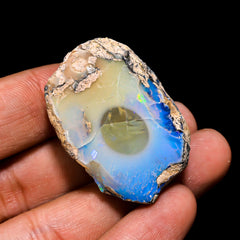 Immaculate Top Grade Quality 100% Natural Welo Fire Ethiopian Opal Rough Loose Gemstone For Making Jewelry 36X25X18 MM 68.1 Cts. KR15-113 Sunkarton