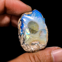 Immaculate Top Grade Quality 100% Natural Welo Fire Ethiopian Opal Rough Loose Gemstone For Making Jewelry 36X25X18 MM 68.1 Cts. KR15-113 Sunkarton