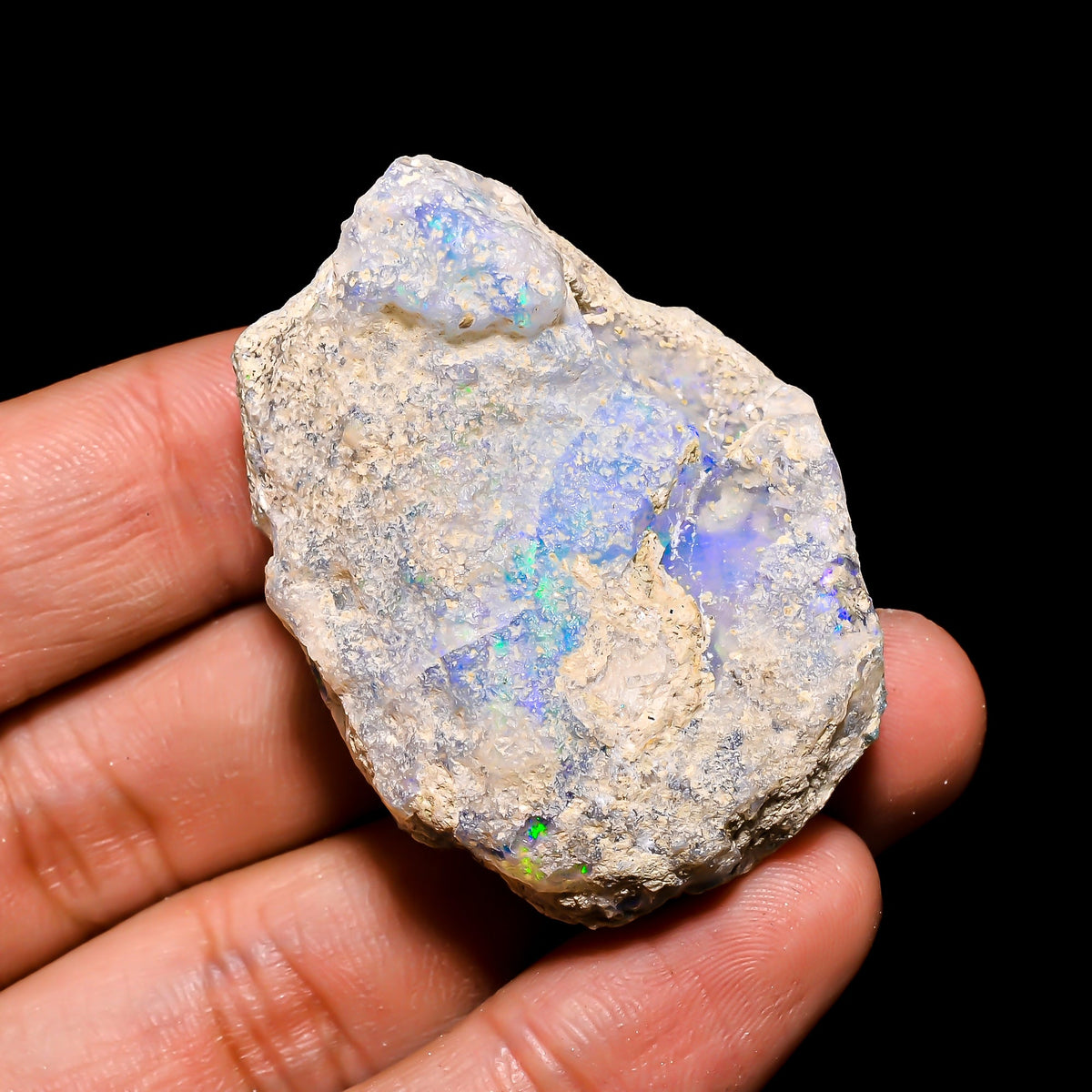 Marvellous Top Grade Quality 100% Natural Welo Fire Ethiopian Opal Rough Loose Gemstone For Making Jewelry 44X33X19 MM 99.55 Cts. KR15-115 Sunkarton