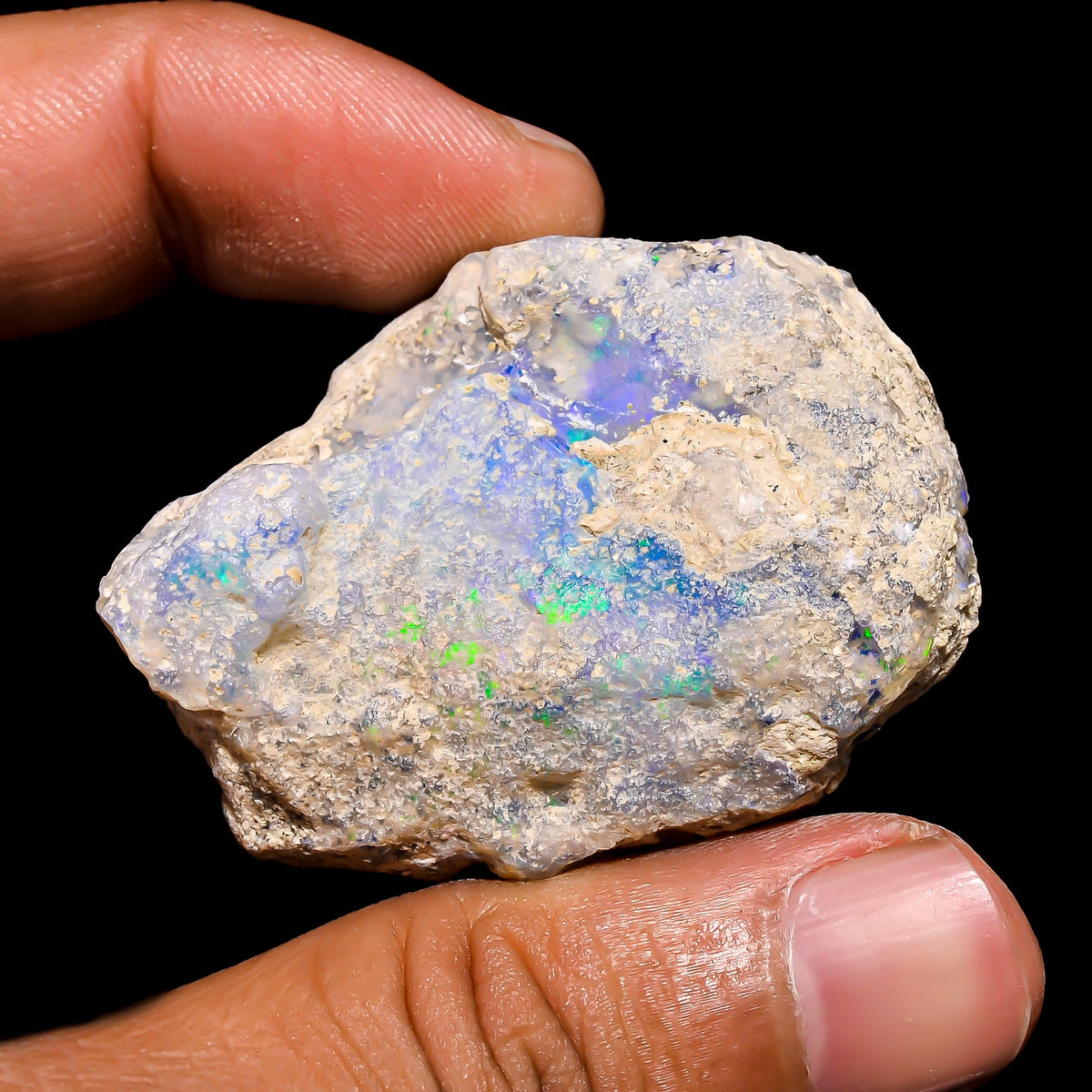 Marvellous Top Grade Quality 100% Natural Welo Fire Ethiopian Opal Rough Loose Gemstone For Making Jewelry 44X33X19 MM 99.55 Cts. KR15-115 Sunkarton