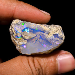 Mind Blowing Top Grade Quality 100% Natural Welo Fire Ethiopian Opal Rough Loose Gemstone For Making Jewelry 34X28X22 MM 71.35 Cts. KR15-116 Sunkarton