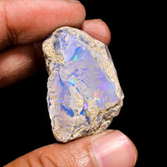 Mind Blowing Top Grade Quality 100% Natural Welo Fire Ethiopian Opal Rough Loose Gemstone For Making Jewelry 34X28X22 MM 71.35 Cts. KR15-116 Sunkarton