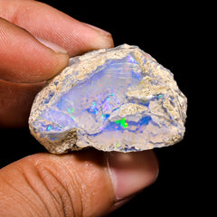 Mind Blowing Top Grade Quality 100% Natural Welo Fire Ethiopian Opal Rough Loose Gemstone For Making Jewelry 34X28X22 MM 71.35 Cts. KR15-116 Sunkarton