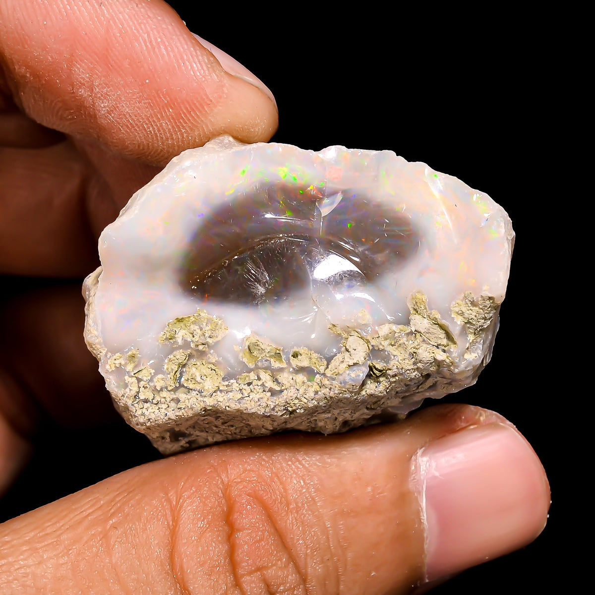 Outstanding Top Grade Quality 100% Natural Welo Fire Ethiopian Opal Rough Loose Gemstone For Making Jewelry 44X32X23 MM 106.5 Cts. KR15-117 Sunkarton