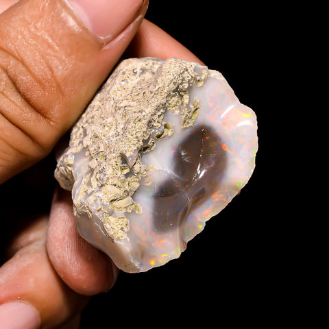 Outstanding Top Grade Quality 100% Natural Welo Fire Ethiopian Opal Rough Loose Gemstone For Making Jewelry 44X32X23 MM 106.5 Cts. KR15-117 Sunkarton