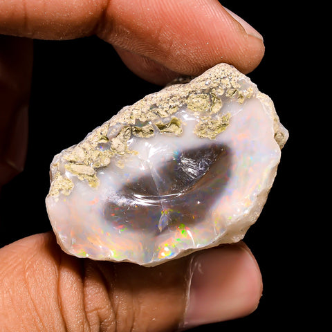 Outstanding Top Grade Quality 100% Natural Welo Fire Ethiopian Opal Rough Loose Gemstone For Making Jewelry 44X32X23 MM 106.5 Cts. KR15-117 Sunkarton