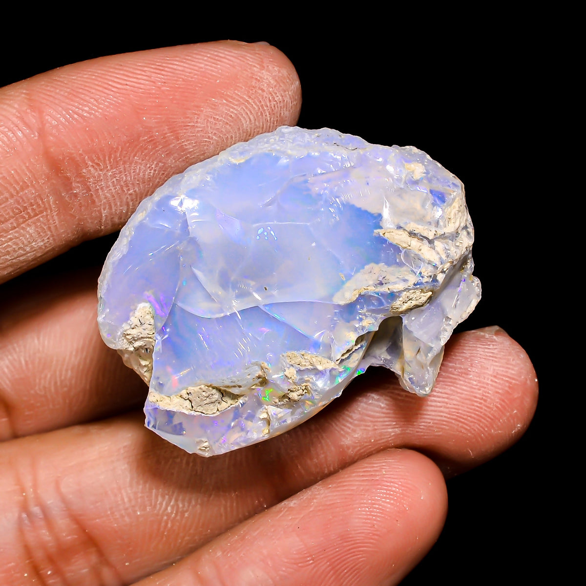 Amazing Top Grade Quality 100% Natural Welo Fire Ethiopian Opal Fancy Rough Loose Gemstone For Making Jewelry 35X27X24 MM 88.8 Cts. KR15-119 Sunkarton