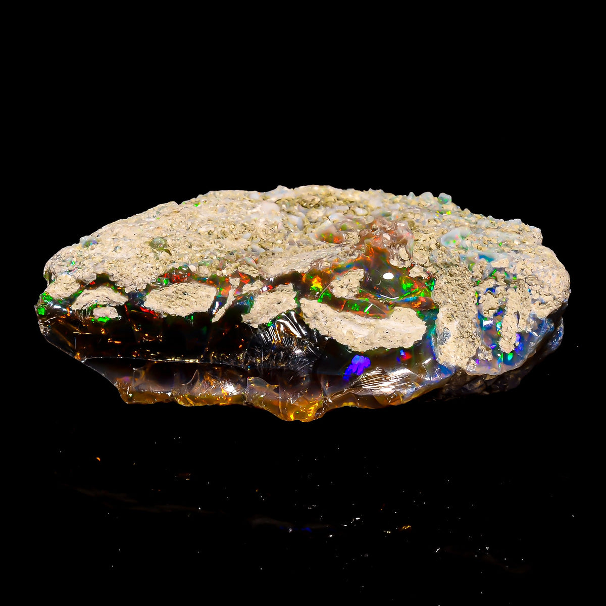 Classic Top Grade Quality 100% Natural Welo Fire Ethiopian Opal Fancy Rough Loose Gemstone For Making Jewelry 73X48X21 MM 355 Cts. KR15-120 Sunkarton