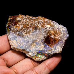 Classic Top Grade Quality 100% Natural Welo Fire Ethiopian Opal Fancy Rough Loose Gemstone For Making Jewelry 73X48X21 MM 355 Cts. KR15-120 Sunkarton