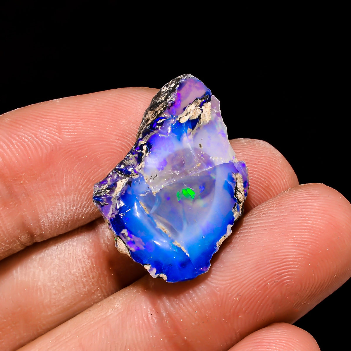 Gorgeous Top Grade Quality 100% Natural Welo Fire Ethiopian Opal Fancy Rough Loose Gemstone For Making Jewelry 25X17X10 MM 15 Cts. KR15-12 Sunkarton