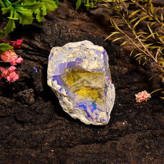 Immaculate Top Grade Quality 100% Natural Welo Fire Ethiopian Opal Rough Loose Gemstone For Making Jewelry 46X34X27 MM 146 Cts. KR15-13 Sunkarton