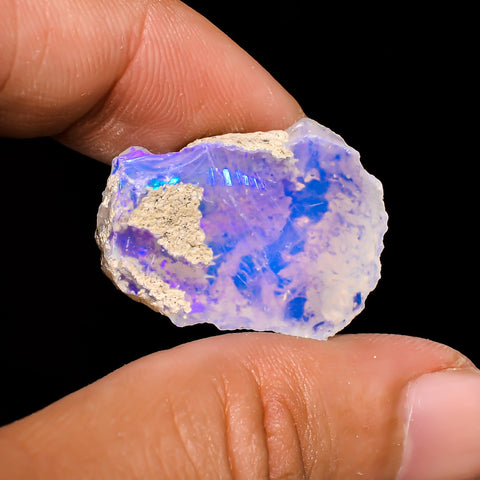 Mind Blowing Top Grade Quality 100% Natural Welo Fire Ethiopian Opal Rough Loose Gemstone For Making Jewelry 25X19X10 MM 19.1 Cts. KR15-16 Sunkarton