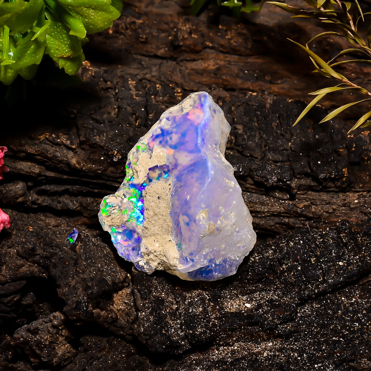 Outstanding Top Grade Quality 100% Natural Welo Fire Ethiopian Opal Rough Loose Gemstone For Making Jewelry 28X23X12 MM 23.8 Cts. KR15-17 Sunkarton