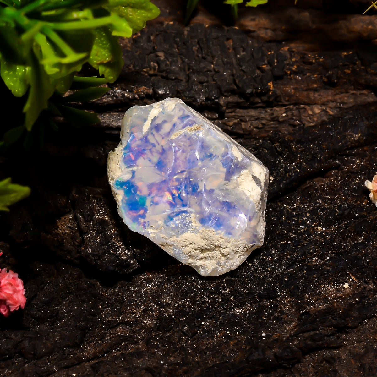 Superb Top Grade Quality 100% Natural Welo Fire Ethiopian Opal Fancy Rough Loose Gemstone For Making Jewelry 28X18X9 MM 18.3 Cts. KR15-19 Sunkarton