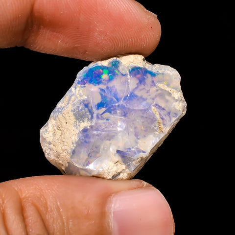 Superb Top Grade Quality 100% Natural Welo Fire Ethiopian Opal Fancy Rough Loose Gemstone For Making Jewelry 28X18X9 MM 18.3 Cts. KR15-19 Sunkarton