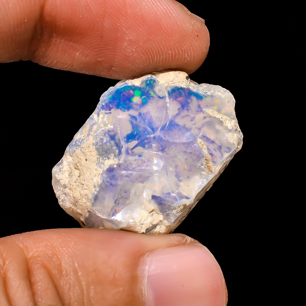Superb Top Grade Quality 100% Natural Welo Fire Ethiopian Opal Fancy Rough Loose Gemstone For Making Jewelry 28X18X9 MM 18.3 Cts. KR15-19 Sunkarton