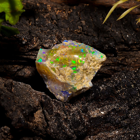 Amazing Top Grade Quality 100% Natural Welo Fire Ethiopian Opal Fancy Rough Loose Gemstone For Making Jewelry 17X13X11 MM 12.4 Cts. KR15-1 Sunkarton