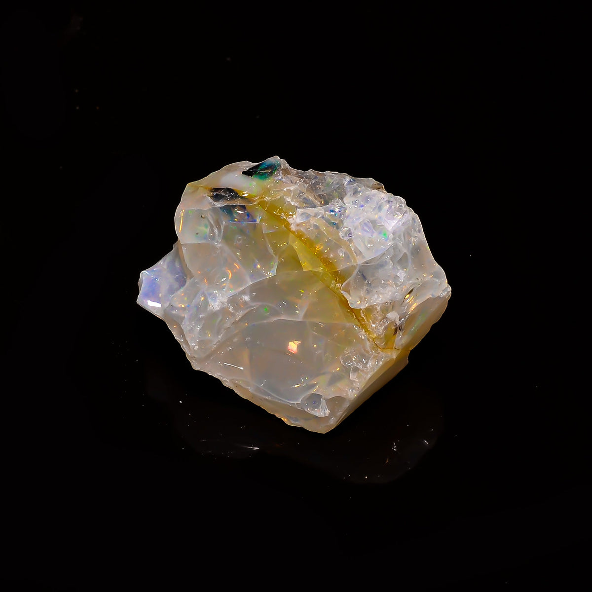 Terrific Top Grade Quality 100% Natural Welo Fire Ethiopian Opal Rough Loose Gemstone For Making Jewelry 33X26X18 MM 59.85 Cts. KR15-23 Sunkarton