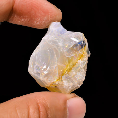 Terrific Top Grade Quality 100% Natural Welo Fire Ethiopian Opal Rough Loose Gemstone For Making Jewelry 33X26X18 MM 59.85 Cts. KR15-23 Sunkarton