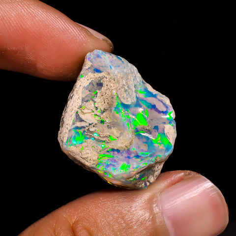 Unique Top Grade Quality 100% Natural Welo Fire Ethiopian Opal Fancy Rough Loose Gemstone For Making Jewelry 21X20X9 MM 21.55 Cts. KR15-24 Sunkarton