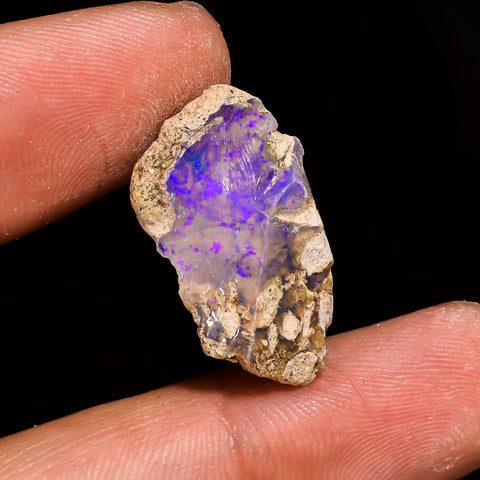 Attractive Top Grade Quality 100% Natural Welo Fire Ethiopian Opal Rough Loose Gemstone For Making Jewelry 24X14X8 MM 9.05 Cts. KR15-27 Sunkarton