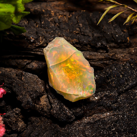 Attractive Top Grade Quality 100% Natural Welo Fire Ethiopian Opal Rough Loose Gemstone For Making Jewelry 23X20X14 MM 20.2 Cts. KR15-2 Sunkarton