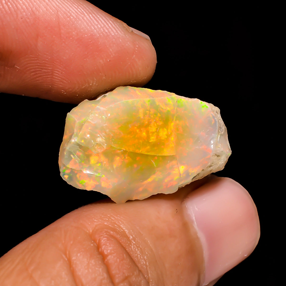Attractive Top Grade Quality 100% Natural Welo Fire Ethiopian Opal Rough Loose Gemstone For Making Jewelry 23X20X14 MM 20.2 Cts. KR15-2 Sunkarton