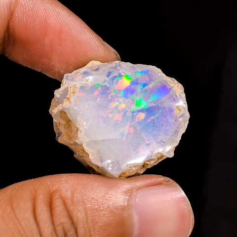 Classic Top Grade Quality 100% Natural Welo Fire Ethiopian Opal Fancy Rough Loose Gemstone For Making Jewelry 27X24X15 MM 41.9 Cts. KR15-30 Sunkarton