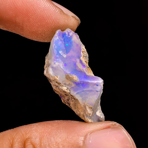 Excellent Top Grade Quality 100% Natural Welo Fire Ethiopian Opal Fancy Rough Loose Gemstone For Making Jewelry 26X17X10 MM 15 Cts. KR15-32 Sunkarton