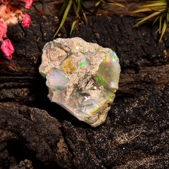 Fabulous Top Grade Quality 100% Natural Welo Fire Ethiopian Opal Fancy Rough Loose Gemstone For Making Jewelry 23X18X11 MM 18.7 Cts. KR15-35 Sunkarton