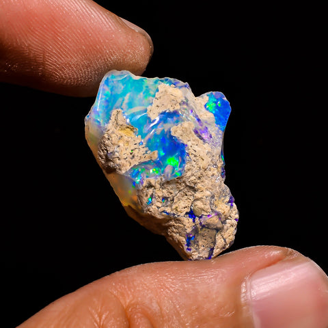 Gorgeous Top Grade Quality 100% Natural Welo Fire Ethiopian Opal Rough Loose Gemstone For Making Jewelry 27X19X13 MM 16.35 Cts. KR15-37 Sunkarton