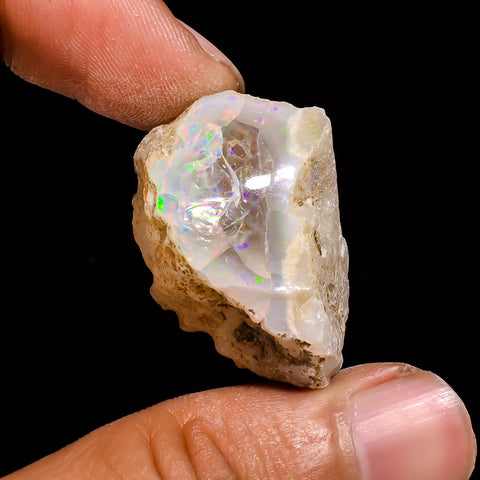 Immaculate Top Grade Quality 100% Natural Welo Fire Ethiopian Opal Rough Loose Gemstone For Making Jewelry 29X20X19 MM 50.35 Cts. KR15-38 Sunkarton