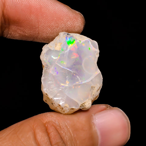 Incredible Top Grade Quality 100% Natural Welo Fire Ethiopian Opal Rough Loose Gemstone For Making Jewelry 24X23X16 MM 36.5 Cts. KR15-39 Sunkarton