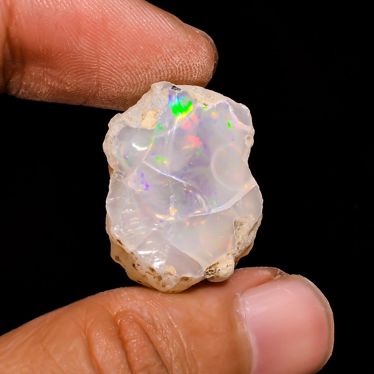 Incredible Top Grade Quality 100% Natural Welo Fire Ethiopian Opal Rough Loose Gemstone For Making Jewelry 24X23X16 MM 36.5 Cts. KR15-39 Sunkarton