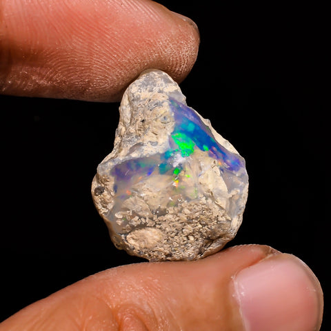 Marvellous Top Grade Quality 100% Natural Welo Fire Ethiopian Opal Fancy Rough Loose Gemstone For Making Jewelry 22X18X13 MM 14 Cts. KR15-40 Sunkarton