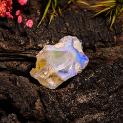 Splendid Top Grade Quality 100% Natural Welo Fire Ethiopian Opal Fancy Rough Loose Gemstone For Making Jewelry 22X12X11 MM 10.6 Cts. KR15-43 Sunkarton