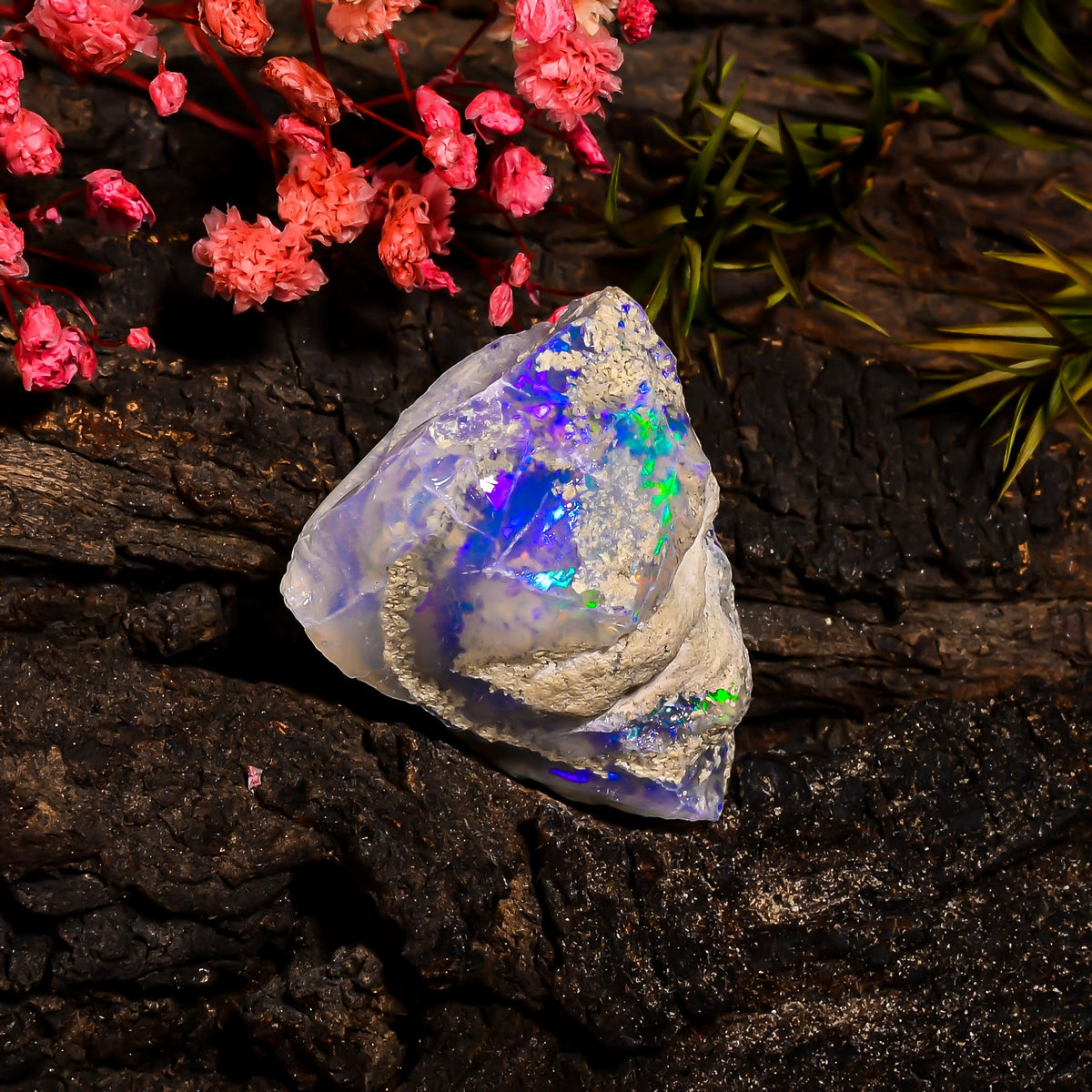 Tempting Top Grade Quality 100% Natural Welo Fire Ethiopian Opal Rough Loose Gemstone For Making Jewelry 22X15X12 MM 13.65 Cts. KR15-47 Sunkarton