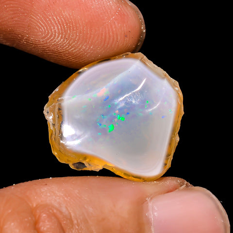 Terrific Top Grade Quality 100% Natural Welo Fire Ethiopian Opal Fancy Rough Loose Gemstone For Making Jewelry 18X16X10 MM 14.1 Cts. KR15-48 Sunkarton